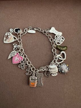 James Avery Silver Charm Bracelet with 16 charms